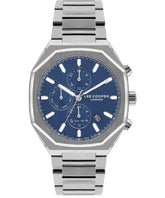Lee Cooper Men's Watch Blue Dial Silver Metal Strap, LC07617.390