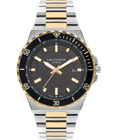 Lee Cooper Men's Watch Black Dial Two Toned Metal Strap, LC07622.260