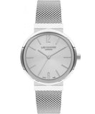 Lee Cooper Women's Watch Silver Dial Silver Stainless Steel Strap, LC07623.330