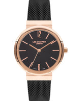 Lee Cooper Women's Watch Black Dial Black Stainless Steel Strap, LC07623.450