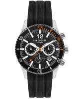 Lee Cooper Men's Watch Black Dial Black Rubber Strap, LC07628.351