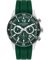 Lee Cooper Men's Watch Green Dial Green Rubber Strap, LC07628.377