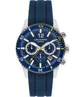 Lee Cooper Men's Watch Blue Dial Blue Rubber Strap, LC07628.399