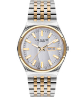 Lee Cooper Men's Watch Silver Dial Two Toned Metal Strap, LC07630.530