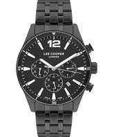 Lee Cooper Men's Watch Black Dial Black Metal Strap, LC07641.060