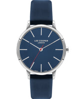 Lee Cooper Women's Watch Blue Dial Blue Leather Strap, LC07646.399