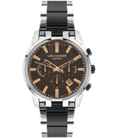 Lee Cooper Men's Watch Brown Dial Two Toned Metal Strap, LC07651.350