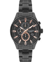 Lee Cooper Men's Watch Black Dial Black Metal Strap, LC07670.060