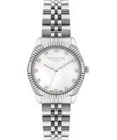 Lee Cooper Women's Watch White Dial Silver Metal Strap, LC07681.320