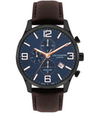 Lee Cooper, Men's, Analog Watch, Blue Dial, with Leather Band, LE-LC07713.692