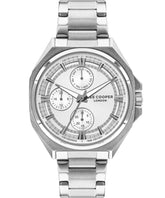 Lee Cooper Men's Watch Silver Dial Silver Metal Strap, LC07716.330