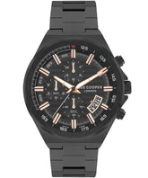 Lee Cooper Men's Watch Black Dial Black Metal Strap, LC07717.650