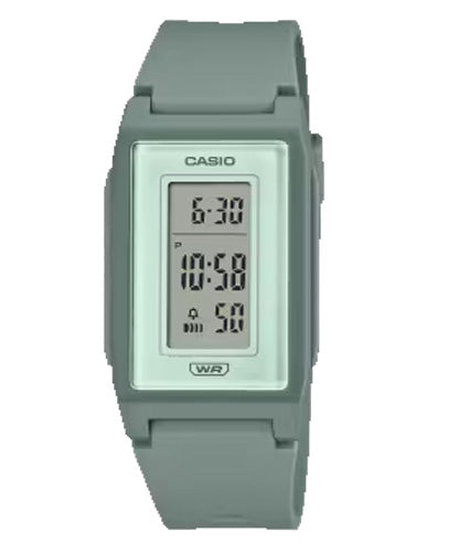 Casio unisex analog watch, green dial with comfortable strap, model CS-LF-10WH-3DF, Bahrain
