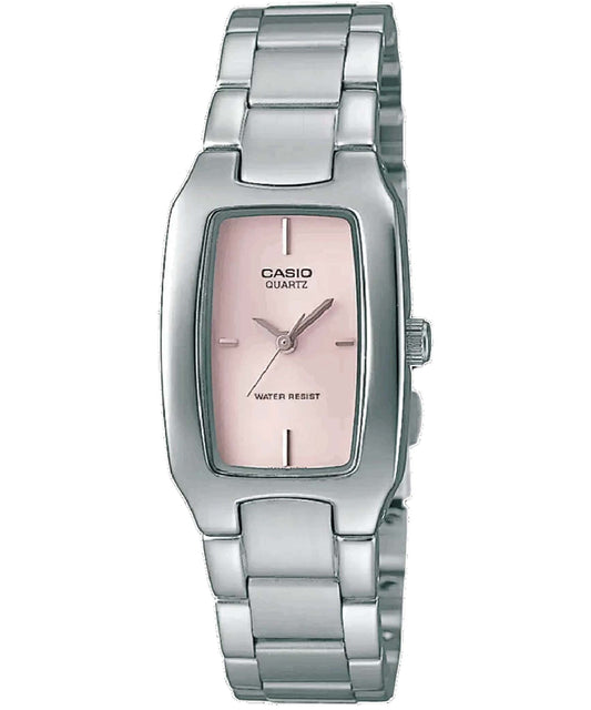 Casio men analog watch, pink dial with comfortable strap, model CS-LTP-1165A-4CDF, Bahrain