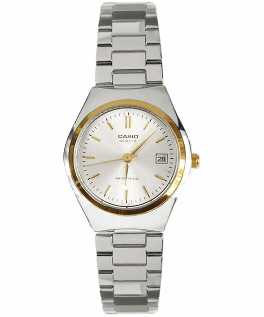 Casio men analog watch, silver dial with comfortable strap, model CS-LTP-1170G-7ARDF, Bahrain
