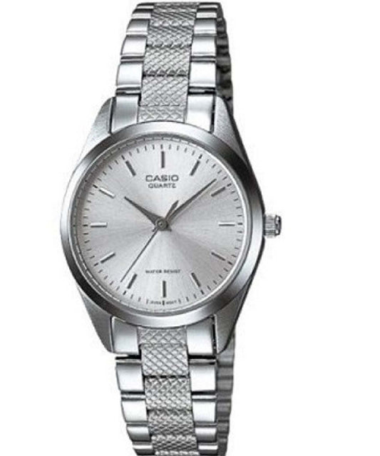 Casio men analog watch, white dial with comfortable strap, model CS-LTP-1274D-7ADF, Bahrain