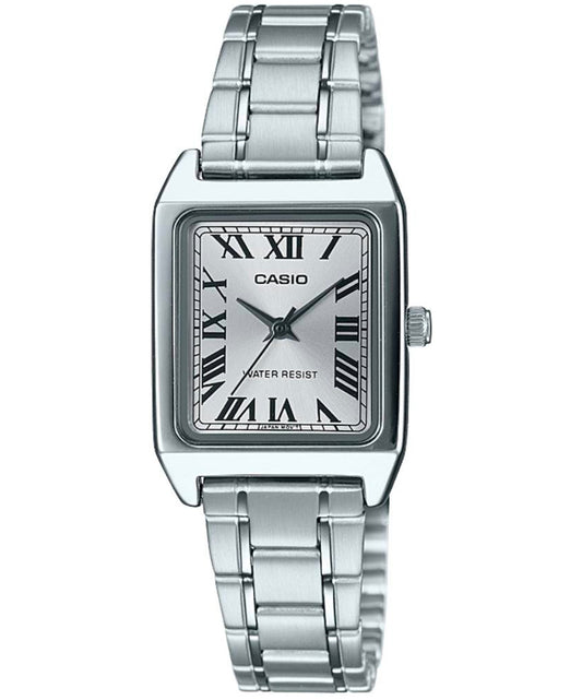 Casio men analog watch, silver dial with comfortable strap, model CS-LTP-V007D-7BUDF, Bahrain