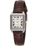Casio men analog watch, white dial with comfortable strap, model CS-LTP-V007L-7B2UD, Bahrain