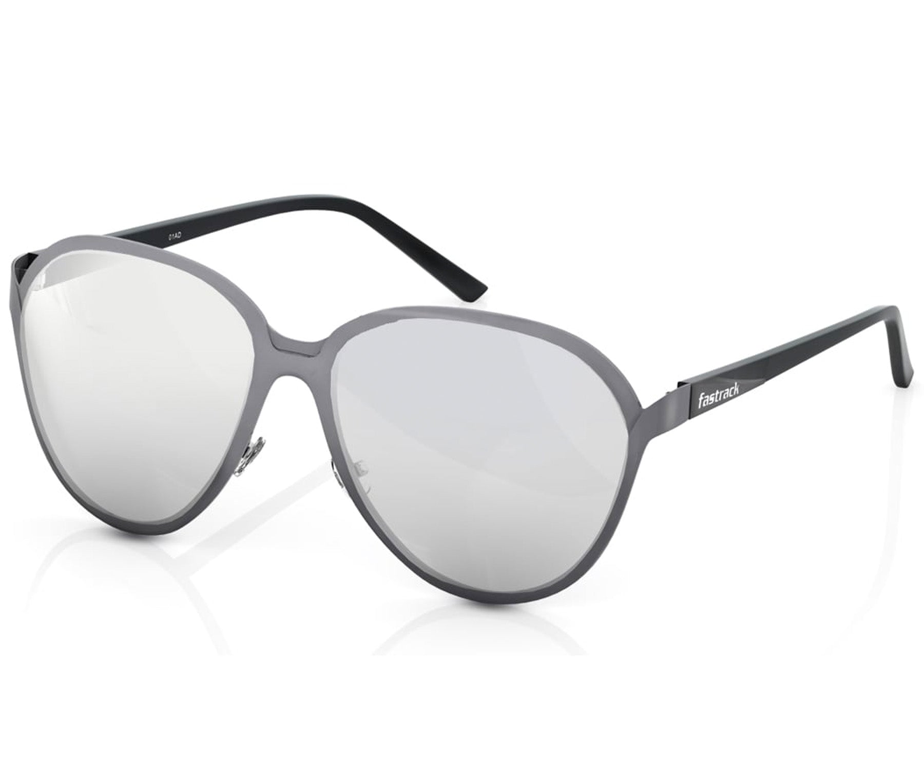 Fastrack Women's Aviator Grey Sunglasses, M146SL3F