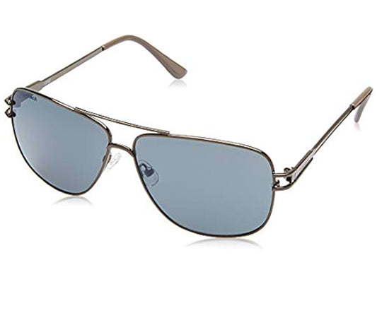 Fastrack Men's Square Sunglasses, Blue Lens, UV protected, M197SL5