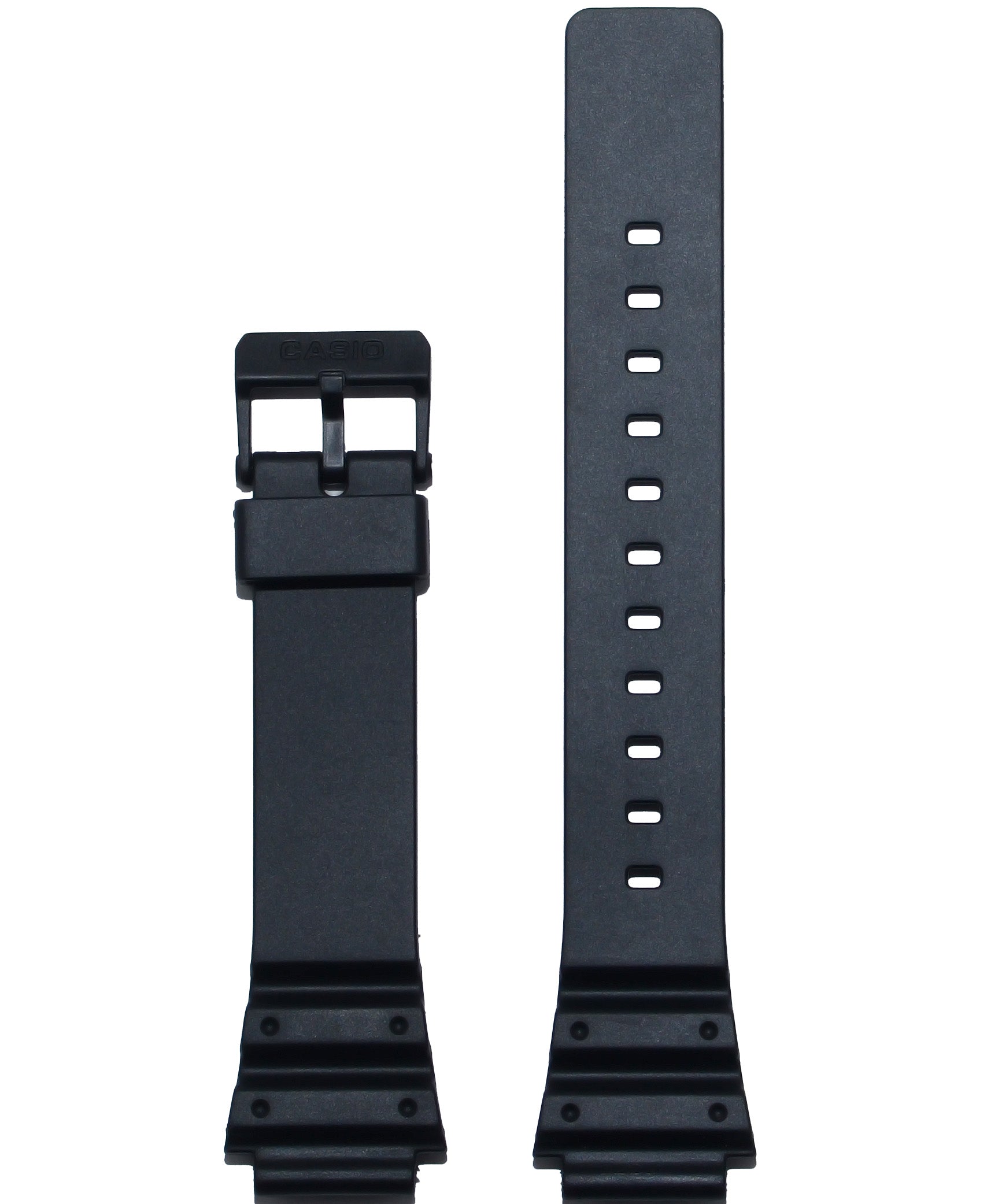 Casio Original Black Resin Band Watch Strap 24mm, CST10393907