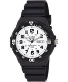 Casio men analog watch, white dial with comfortable strap, model CS-MRW-200H-7BVDF, Bahrain