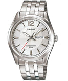 Casio Men's Watch Analog, Silver Dial Silver Stainless Steel Strap, MTP-1335D-7AVDF