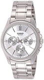 Casio Men's Watch Analog, Silver Dial Silver Stainless Steel Strap, MTP-1375D-7AVDF