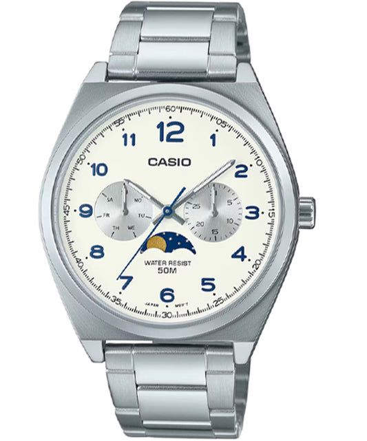 Casio men analog watch, multicolor dial with comfortable strap, model CS-MTP-M300D-7AVDF, Bahrain