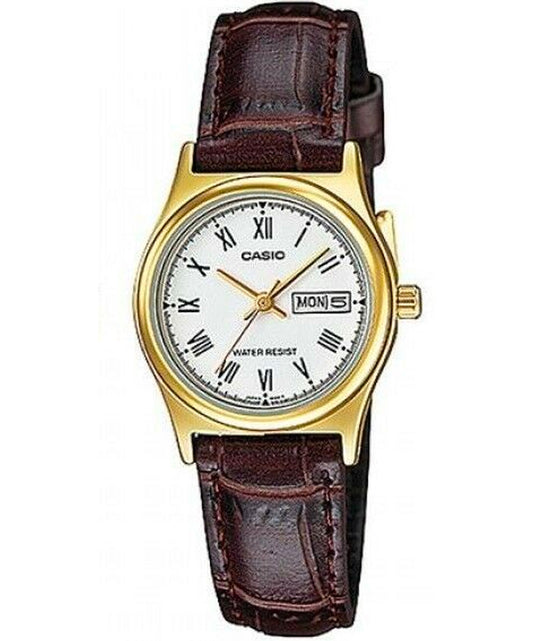 Casio men analog watch, white dial with comfortable strap, model CS-MTP-V006GL-7BUD, Bahrain