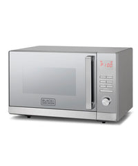 Black+Decker, 30L Lifestyle Microwave Oven with Grill   Mirror Finish  Silver, MZ30PGSSB5