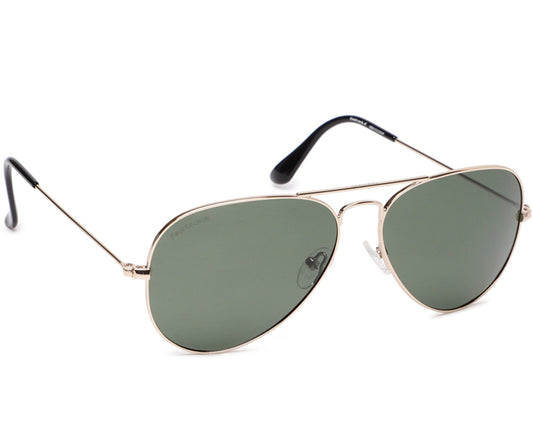 Fastrack Men's Aviator Sunglasses, Green Lens, UV protected, NBM165GR8P