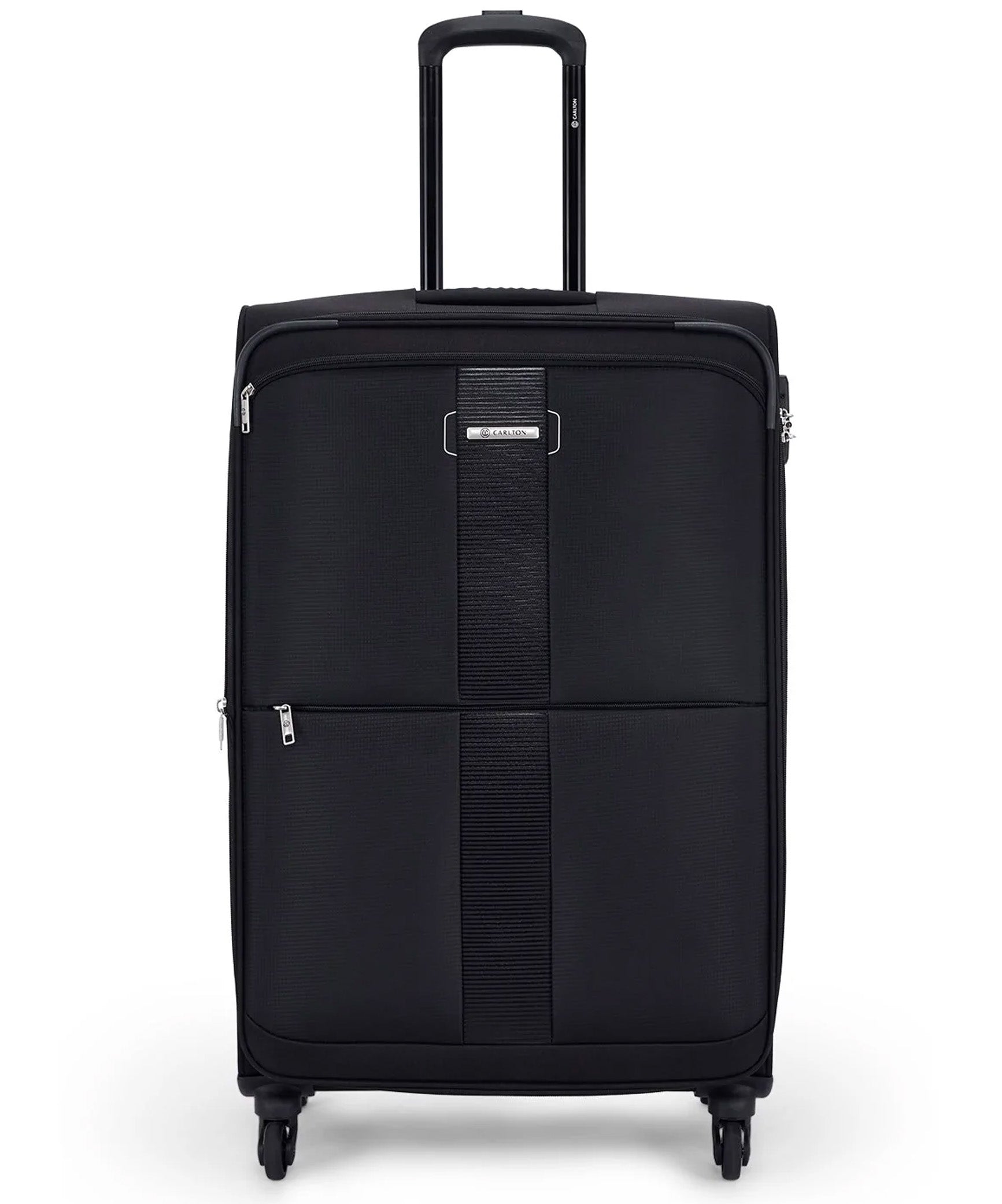 Carlton 55cm, Newbury Plus Soft Top Trolley Bag, Black, NEWBP55BK