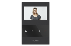Slinex 4" Indoor Monitor With Memory, Black, SQ-04M-B