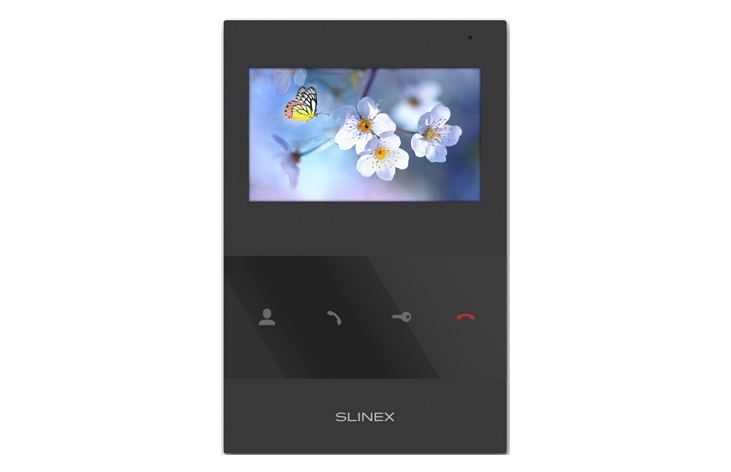 Slinex 4" Indoor Monitor, Black, SQ-04-B