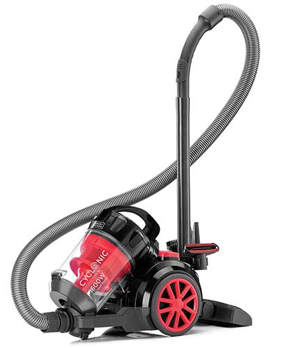 Black+Decker, 1600W Bagless Cyclonic Canister Vacuum Cleaner, Multi Colour, VM1680-B5