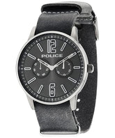 Police men analog watch, black dial with comfortable strap, model PO-P14766JSU-61, Bahrain