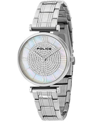 Police Women's Watch Analog, Silver Dial Silver Stainless Band, P14952LSR-28