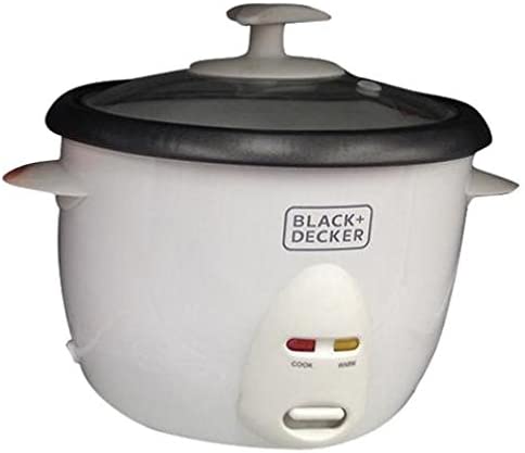 Black+Decker, 350W 1 L, 4.2 Cup Rice Cooker, White, RC1050 