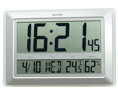 Rhythm Wall/Alarm Clock,,With Beep Alarm,Snooze,Thermometer,Hygormeter, LCW015NR19
