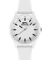 Slazenger Tiger Unisex Watch White dial White Rubber Strap, SL.09.6368.1.01