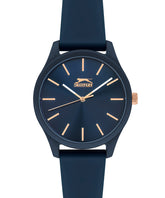 Slazenger Tiger Unisex Watch Dark Blue dial Dark Blue Rubber Strap, SL.09.6369.1.02,