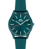 Slazenger Tiger Unisex Watch Turquoise dial Turquoise Rubber Strap, SL.09.6369.1.03