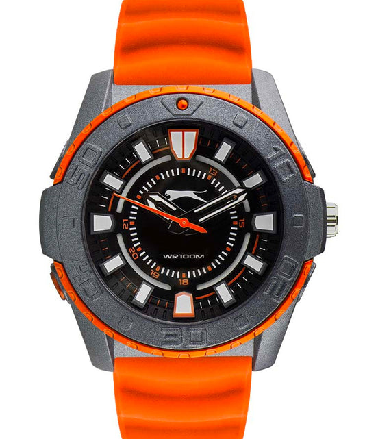Slazenger, Unisex, Analog Watch, Black Dial, with Silicone Band, SZ-SL.09.6573.2.05