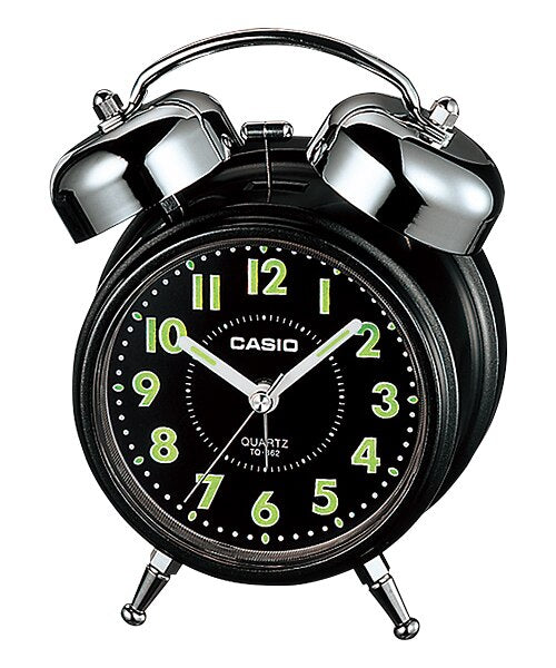 Casio Clock CS-TQ-362-1ADF black dial clock