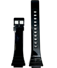 Casio Original Black Resin Band Watch Strap 28mm, CST10435844