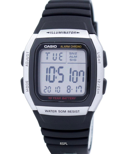 Casio men analog watch, black dial with comfortable strap, model CS-W-96H-1AVDF, Bahrain