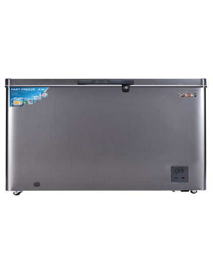 Zen Dual Thermostat Refrigerate Chest Freezer 370L Silver, ZCFS370
