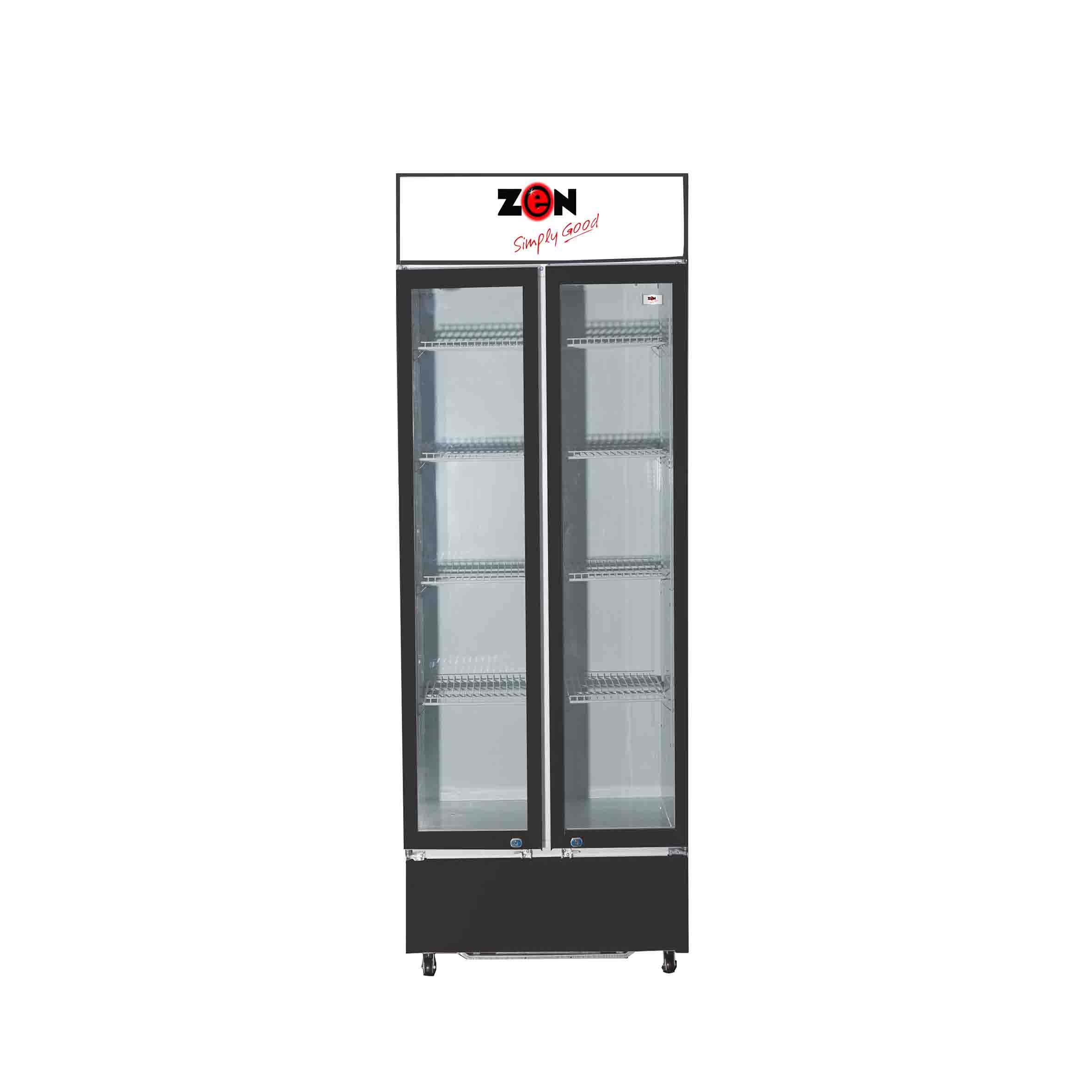 Zen Double Door Showcase Chiller 508L , ZSFD508