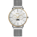 Lee Cooper Men's Watch Analog, Silver Dial Silver Stainlass Steel Strap, LC06494.230